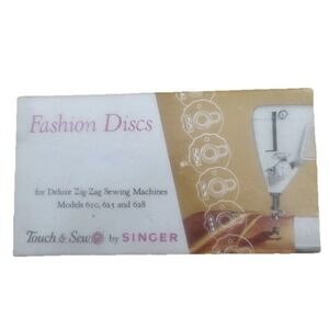 Singer Fashion Discs Box for Deluxe Zig-Zag Sewing Machines Models 620, 625, 628